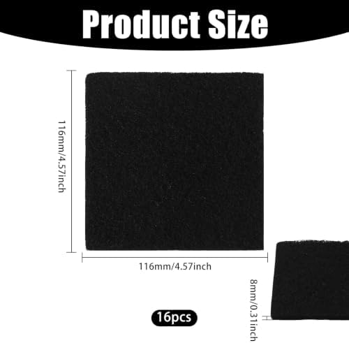 16Pcs Activated Charcoal Purifying Deodorizer for Trash Cans Universal Stick-on Rectangle Odor Absorbing Filters for Compost Buckets Countertop Recycle Bins Home Kitchen Accessories - Image 2