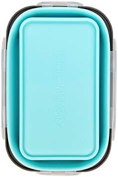 CARTINTS Set of 3 Collapsible Food Storage Containers with Lids, Collapsible Silicone Bowls, Silicone Lunch Containers, For Meal Prep, Camping, Travel, Microwave and Freezer Safe,500ml,Blue - Image 6