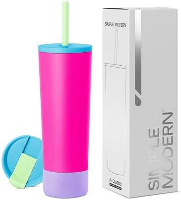 Simple Modern Iced Coffee Tumbler, Insulated | 28oz | 80s Mix by Unknown
