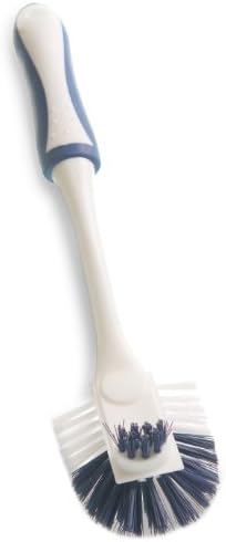 LOLA Pro Utility All Purpose Kitchen Cleaning Brush, 6 Pack, Durable Bristles, Comfort Ergonomic Rubber Non-Slip Grip, Built-in Food Scraper - Image 4