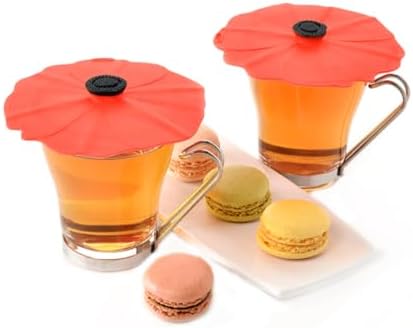 Charles Viancin - Poppy Silicone Lid for Food Storage and Cooking - Airtight Seal on Any Smooth Rim Surface - BPA-Free - Oven, Microwave, Freezer, Stovetop and Dishwasher Safe (Drink Covers) - Image 5