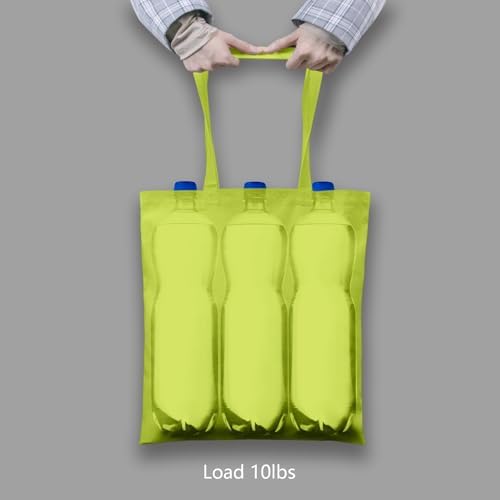 TOPDesign 24-Pack Economical 16"x15" Apple Green Cotton Tote Bag, Lightweight Medium Reusable Grocery Shopping Cloth Bags, Suitable for DIY, Advertising, Promotion, Gift, Activity - Image 6