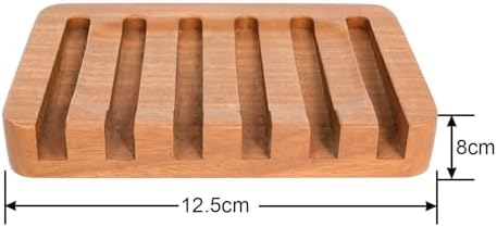 Teak Wood Soap Dish - Bar Soap Holder & Soap Saver for Shower, Bathroom, Sink, Kitchen & Countertop (1) - Image 2