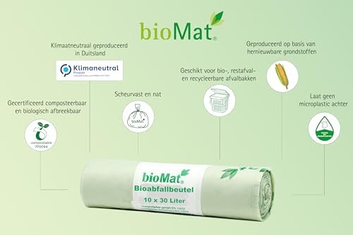 bioMat 8 Gallon Compostable Food Scrap Bags, 20 Count - Image 4