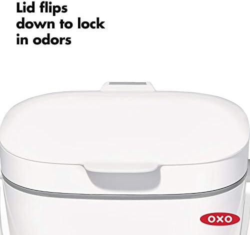 OXO Good Grips Easy-Clean Compost Bin, White, 1.75 Gal/6.62 L - Image 5