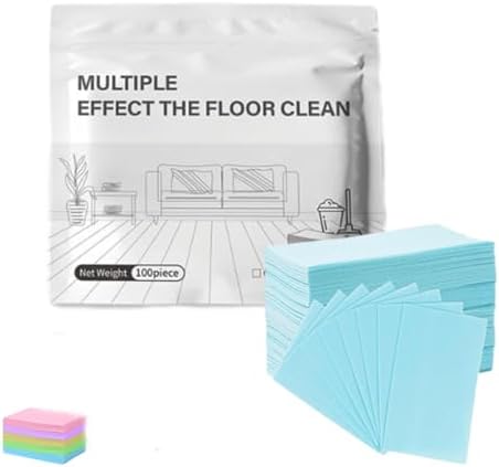 100 Piece Floor Cleaning Tablets Multi-Surface Cleaner, Multi-Surface Floor Cleaner Sheets for Wood, Tile, Marble & Composite Floors (Blue) by cooluder
