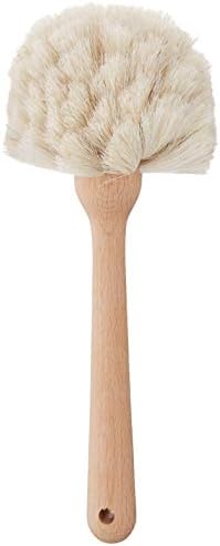 Fox Run Kitchen Brush, Natural Horsehair Fiber Dish and Glass Brush, 10" - Image 2