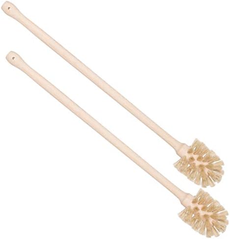 Redecker Bottle Brush, Light Horsehair Bristles, 17 Inch Long, Set of 2 for Milk Bottles and Carafes, Made in Germany by Redecker