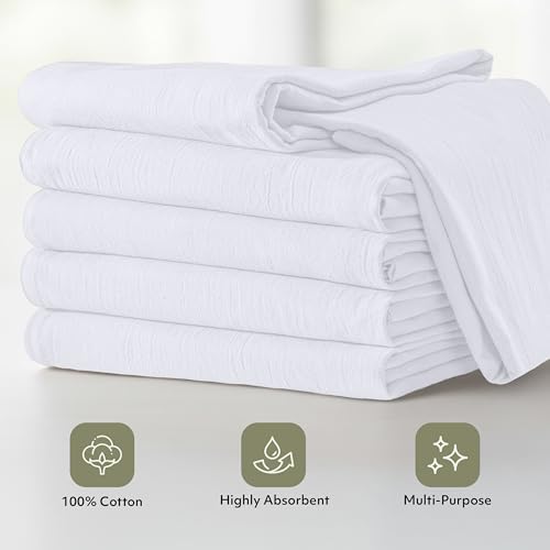 Utopia Kitchen White Flour Sack Towels [12 Pack - 28 x 28 Inch] 100% Cotton - Image 4