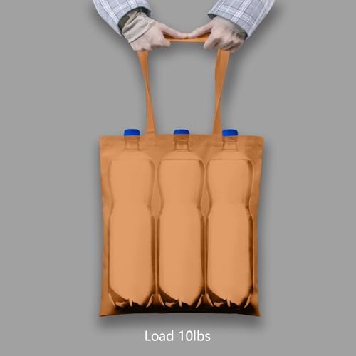 TOPDesign 24-Pack Economical 16"x15" Khaki Cotton Tote Bags, Lightweight Medium Reusable Grocery Shopping Cloth Bags, Suitable for DIY, Advertising, Promotion, Gift, Activity - Image 6