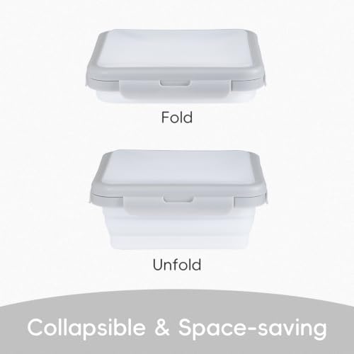 Reusable Silicone Food Storage Container with Lid Avocado Saver(6.5 cups/0.4 gal), Onion Keeper, Silicone Kitchen Organizers for Fridge - Image 5