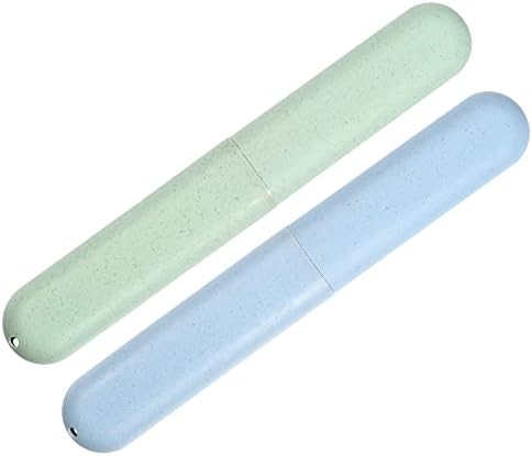 VOCOSTE 2Pcs Toothbrush Case, Green & Blue by VOCOSTE
