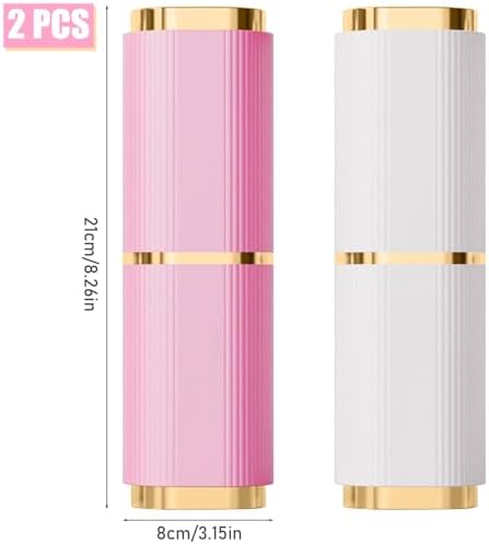 2 Pieces Toothbrush Case, Portable Toothbrush Travel Case Toothbrush Toothpaste Storage Box for Business Camping Travel or Daily Use (Pink+White) - Image 2
