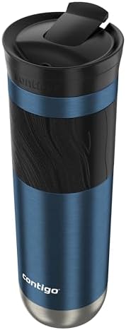 Contigo Byron 2.0 Stainless Steel Travel mug with Snapseal Lid and Grip, 24oz, Blueberry, BPA Free and Leak Proof - Image 4