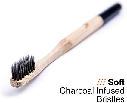 Bamboo Toothbrush with Soft Bristles and Tongue Scraper - Image 2