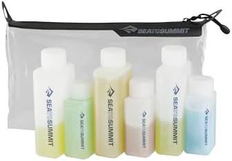 Sea to Summit Clear Zip Pouch with Travel Bottles, TSA Toiletry Kit by Unknown