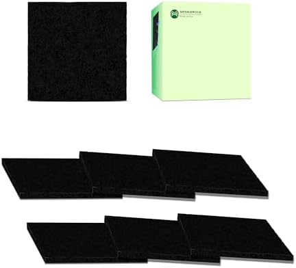4.5inch Charcoal Filters for Kitchen Compost Bin Replacement Filter, Fiber by SPONDWILD
