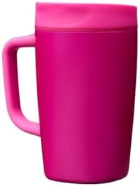 Owala SmoothSip Slider Stainless Steel Insulated Travel Mug with Handle, 100% Leak Proof, For Hot and Cold Drinks, Travel Friendly with Sliding Lock Lid, 12oz, BPA Free, Leak Proof, Read My Lips by Unknown