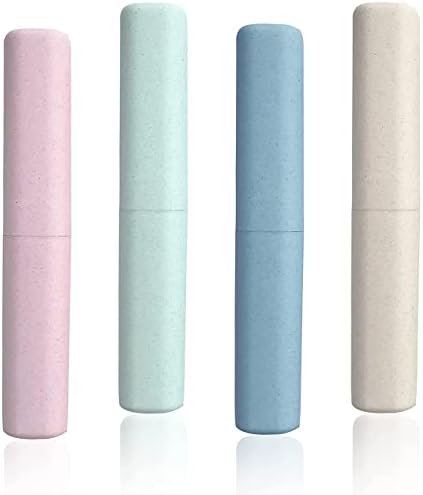 4 Pack Toothbrush Travel Case Portable Travel Toothbrush Holder Breathable Toothbrush Travel Containers for School Business Camping Travel Toothbrush Case by FALIZIFU