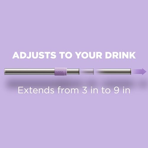 ZOKU Jumbo Reusable Straw – Wide Silicone Straw for Boba Tea, Bubble Tea, Smoothies & Slushies – Durable, Flexible, Dishwasher Safe – Purple - Image 5
