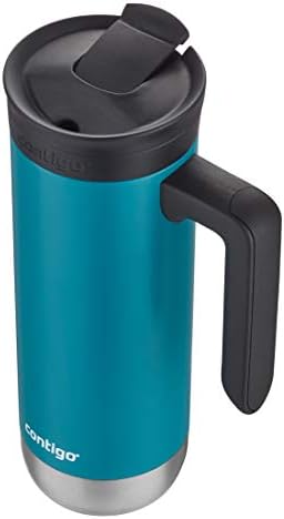 Contigo Superior 2.0 Stainless Steel Travel Mug with Handle Leak-Proof Lid Double-Wall Insulation for Hot & Cold Beverages,20oz,Juniper,Ideal for Commuting and Travel,(Pack of 4) - Image 4