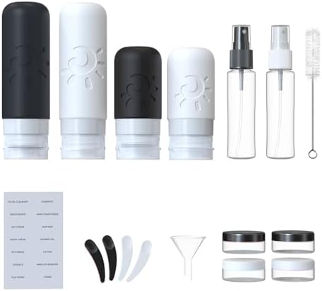 Zafit 18 Pack travel Bottles for Toiletries, TSA Approved Silicone Travel Containers Leak Proof Refillable Travel Accessories for Shampoo Conditioner Lotion Body Wash(Multicolored F) - Image 2