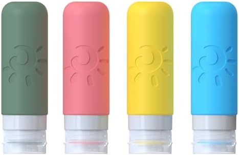 Zafit Travel Bottles for Toiletries, TSA Approved Travel Containers 3oz Leak Proof Travel Tubs Refillable Liquid Travel Accessories for Shampoo Conditioner Lotion Body Wash(Multicolored F) - Image 2