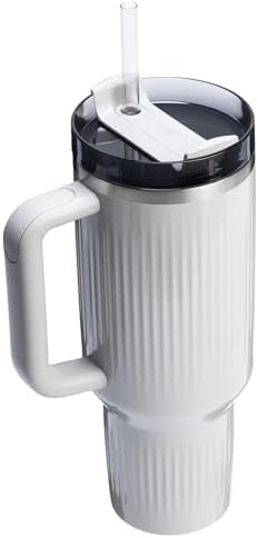 STANLEY Quencher H2.0 Tumbler with Handle and Straw 40 oz | Flowstate 3-Position Lid | Cup Holder Compatible for Travel | Insulated Stainless Steel Cup | BPA-Free | Fluted Ash Gloss - Image 3