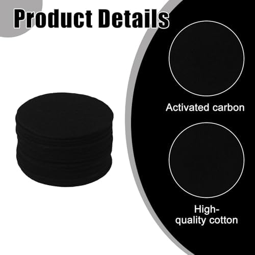 16Pcs Charcoal Filters for Compost Bucket 6.7 Inch Round Activated Carbon Replacement Filters for Kitchen Countertop Compost Bin Home Indoor Odor Control Refill Accessories - Image 4