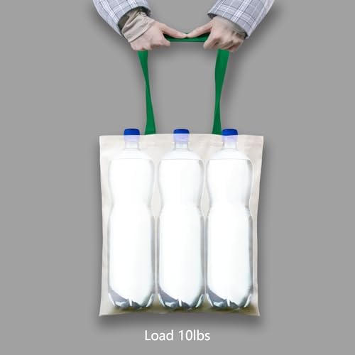 TOPDesign 6-Pack Economical 16"x15" Cotton Tote Bag, Lightweight Medium Reusable Grocery Shopping Cloth Bags, Suitable for DIY, Advertising, Promotion, Gift, Activity - Image 2