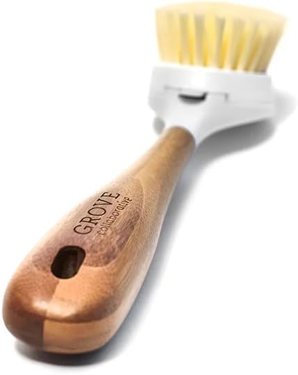 Grove Co. Replaceable Head Bamboo Dish Brush, Non-Scratch Scrubber, 1 Count - Image 4