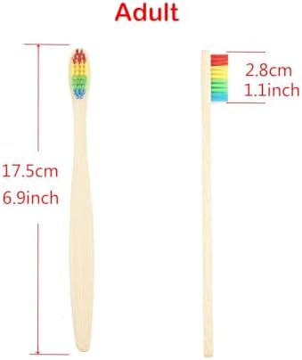 SEVENHEAD Bamboo Toothbrushes Adults & Kids Family Set 6+4 PCS Soft Bristles Wooden Toothbrushes, Natural Biodegradable BPA Free Eco Friendly Toothbrushes Colorful - Image 7