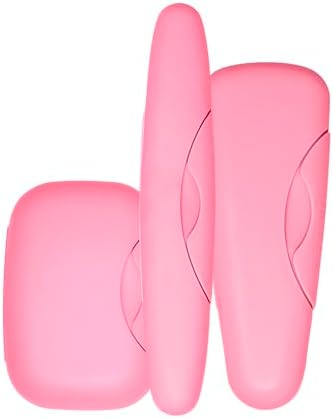 RADIUS Travel Case Value Pack, 3 Count (Toothbrush, Razor, Soap), BPA-Free Recycled Plastic, Portable for Bathroom, School, Home, Camping - Pastel Pink by RADIUSCorporation