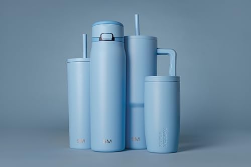 Simple Modern Iced Coffee Tumbler, Insulated | 24oz | Blue - Image 2