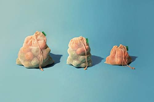 ECO ROOTS Reusable Produce Bags, Washable Cotton Mesh Produce Bags, 9 Pack - Image 5