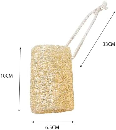 Generic 3-Pack Natural Loofah Scrubbers | Kitchen Pot Scrubbers & Dishwashing Sponges | Non-Stick Oil Cleaning Cloths, Beige - Image 2