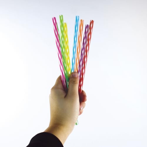 24-Pack, Reusable Straws - Rainbow, Plastic Straws Reusable, BPA Free, Dishwasher Safe, Multicolor, Replacement for Tumblers, Fits 20oz 30oz 40oz - Image 4