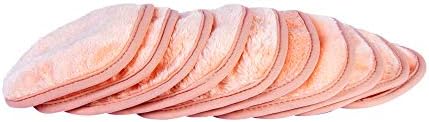 Eurow Reusable Makeup Remover Cloths, Soft Microfiber Face Towels for All Skin Types, Chemical-Free, Protective, Machine Washable, Gentle & Effective Facial Cleansing, 5"x5", Coral, 10-Pack - Image 5