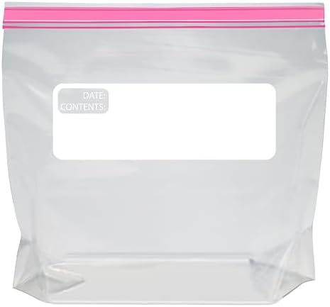 Amazon Basics Reclosable Quart Food Storage Bags with Double Zipper Seal, BPA Free, 150 Count - Image 4