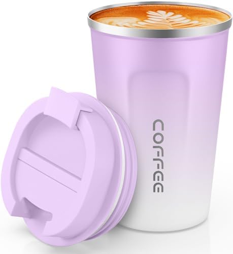 CS COSDDI 12 oz Coffee mug - Stainless Steel Coffee Cup with Leakproof Lid by CSCOSSDI
