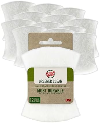 Scotch-Brite Greener Clean Non-Scratch Scrub Sponge, 12 Pack by Scotch-Brite