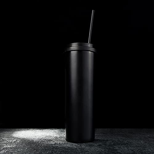 ALINK 13 inch Extra Long Reusable Straws, 12 Pack Black Hard Plastic Tumbler Straws for Stanley Owala 40 oz, 1 Gallon, 64 oz 32 oz Tall Bottles, Starbucks Cups with Brush - Image 7