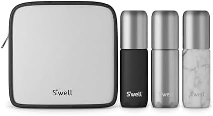 S'well 3.4oz Travel Bottle Set - Includes 3 Lightweight & Recyclable Aluminum Bottles - Leak-Proof Pumps Are Suitable for a Range of Liquid Soaps, Lotions, Sanitizers & More - TSA Carry-On Approved by Swell