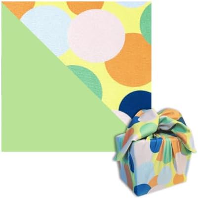 SHIKIWRAP Reusable Furoshiki Gift Wrap, 18-Inch, Polka Dots by ShikiWrap