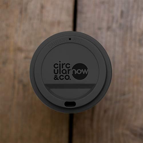 Circular&Co. NOW- World's First Reusable Coffee Cup Made from Recycled Paper Cups, Cosmic Black (12oz) - Image 5