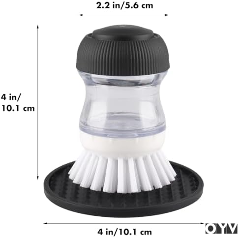 OYV Soap Dispensing Palm Brush Set - Image 6