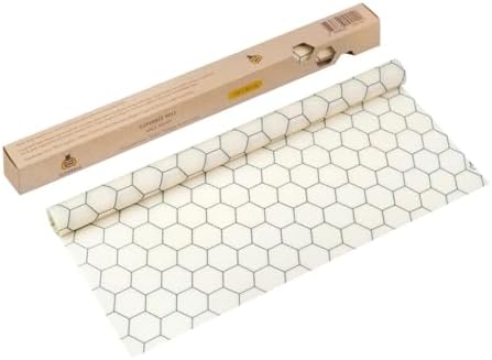 SuperBee Beeswax Wrap Roll XL 35x13" Reusable Food Wrap Hexagonia by SuperBee