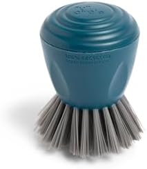 Full Circle Clean Ocean Palm Brush for Cleaning Dishes, Pots, and Pans, Comfortable Handle, Sustainably Made 100% From Recycled Ghost Fishing Nets, Safe for Nonstick by Unknown