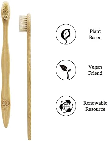 Bamboo Toothbrush Boar Bristles 100% Biodegradable and Natural 8 Pieces of One Pack - Image 3