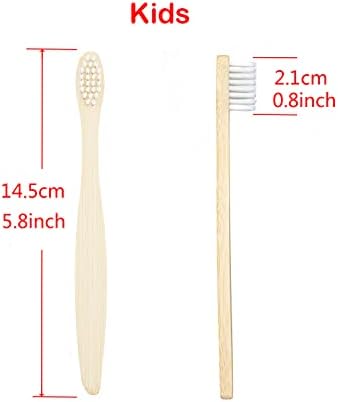 SEVENHEAD 10 PCS Kids Bamboo Toothbrushes Soft Bristles Wooden Toothbrushes, Natural Biodegradable BPA Free Eco Friendly Toothbrushes Black White - Image 6